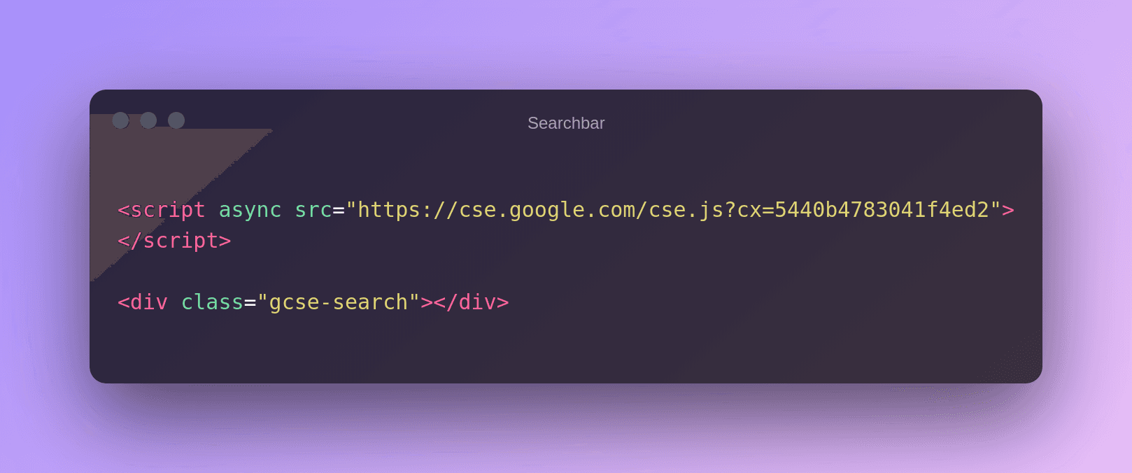 Search bar in Ghost CMS