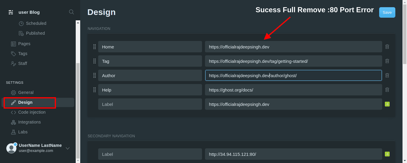 :80 Port Error Successfully Remove In Your Ghost