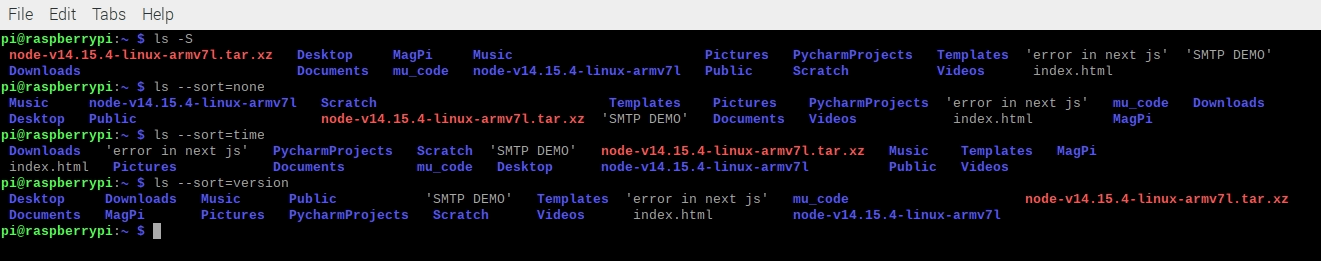 output file according to size